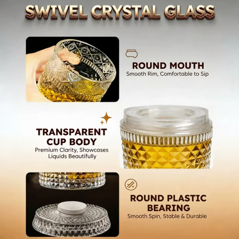 Verre à whisky rotatif 280 ml