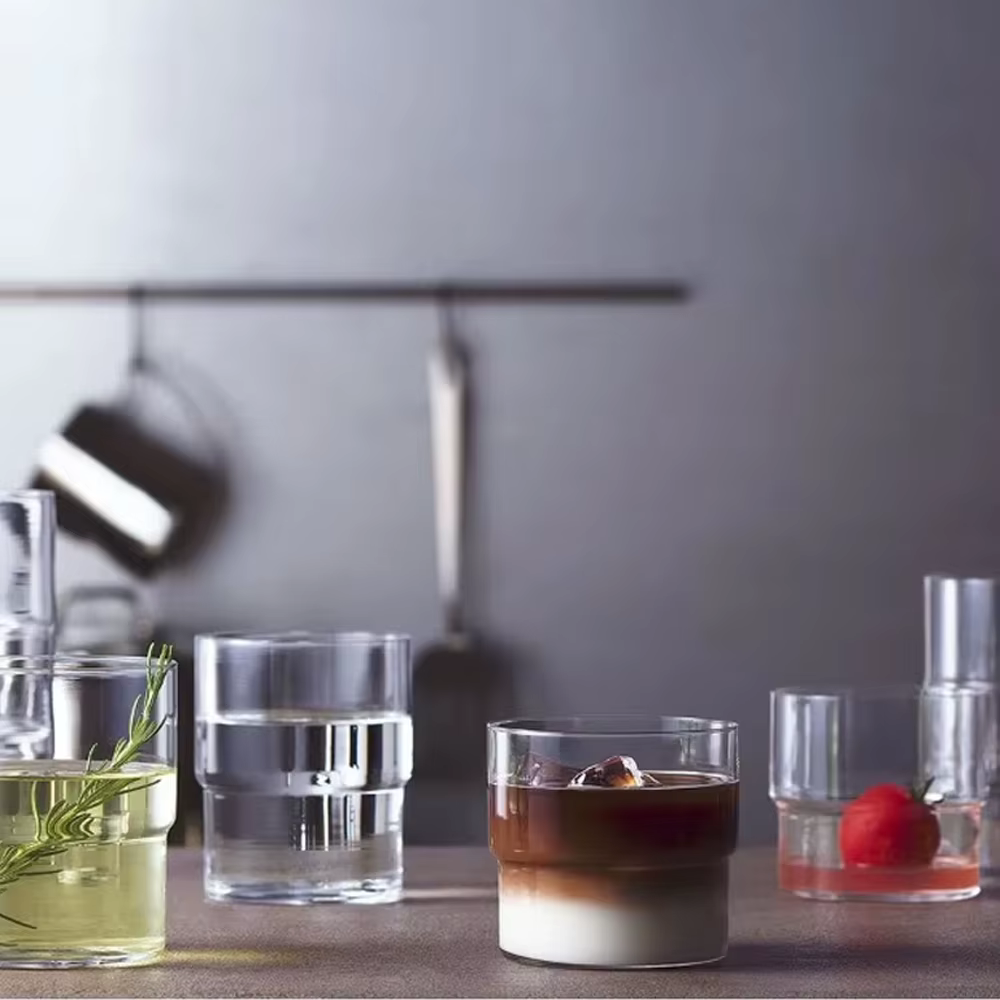 Tasse ronde en verre Transparent