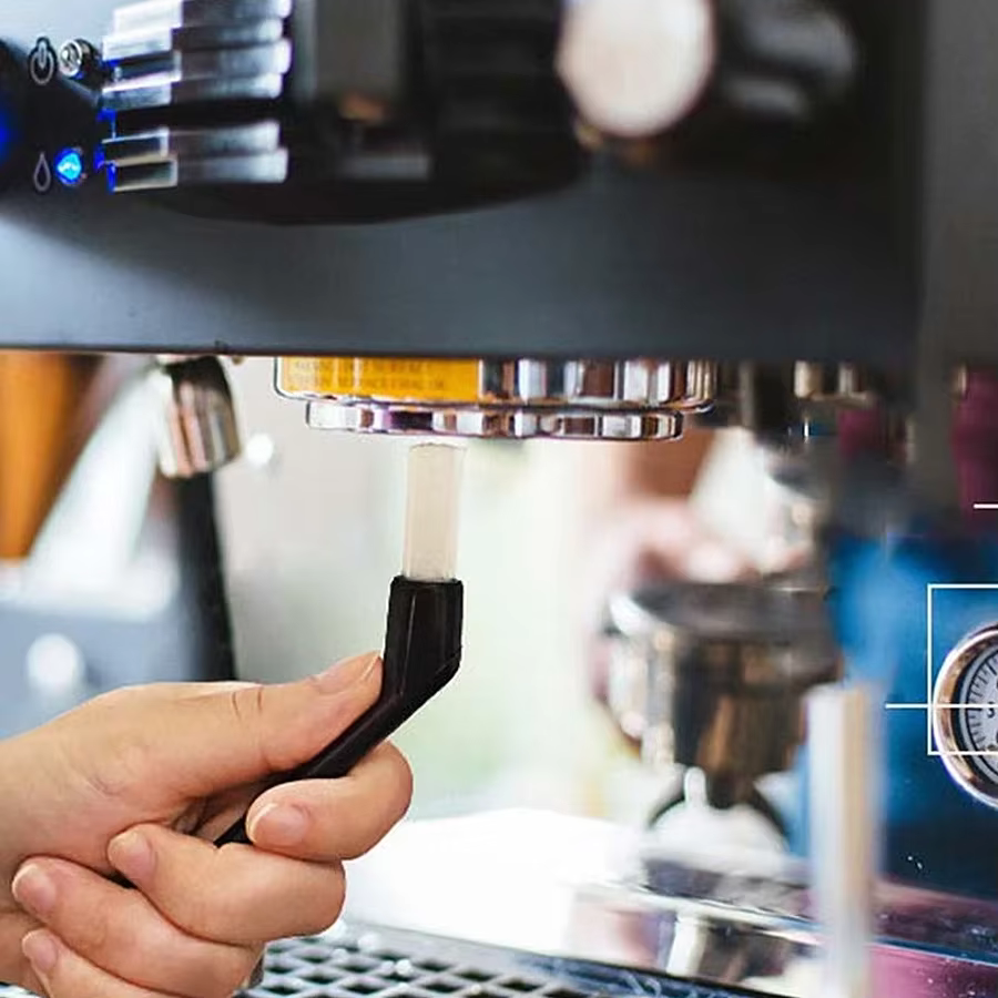 Brosse de nettoyage pour machine à café