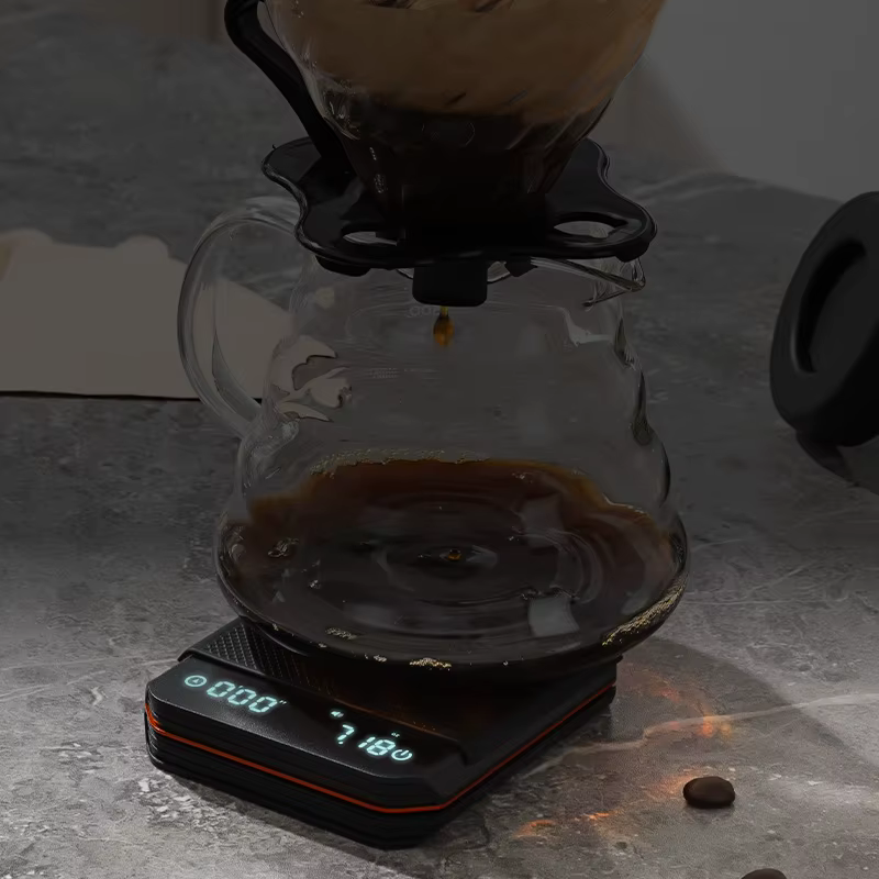 Mini balance à café avec écran LED, charge USB, minuterie, portable, haute précision, professionnelle, pour la maison, la cuisine, le café, accessoires à café