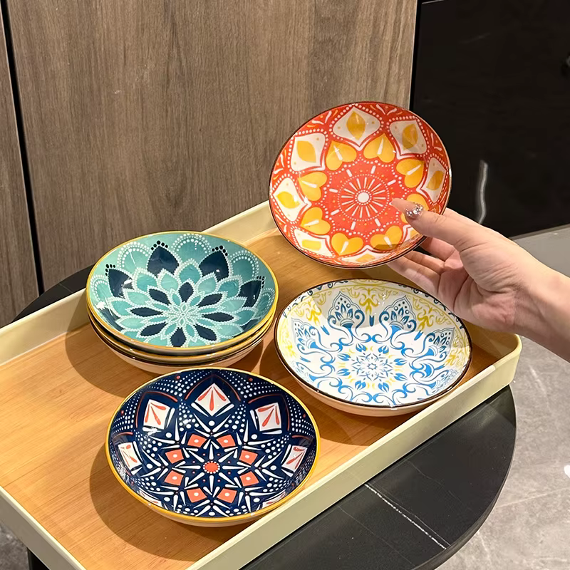 Assiette bohémien en céramique