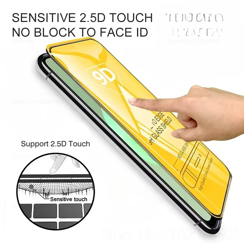 4 pièces 9D couverture complète verre trempé pour Redmi Note 14 13 Pro Plus 12 11 Pro 14S 12S protecteur d'écran pour Redmi 14R 13C 12C 10A 9A