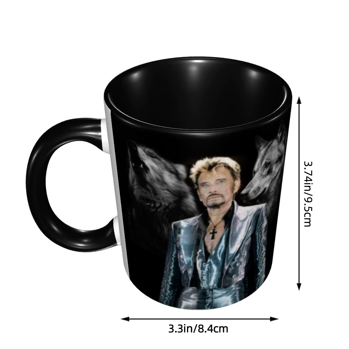 Johnny Hallyday – tasse de chanteur de musique