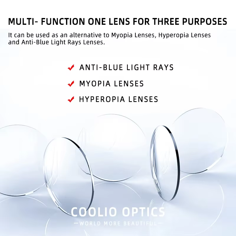 CLLOIO lentilles multifocales progressives 1.56 1.61 1.67 1.74 Anti lumière bleue HD bifocale optique Prescription myopie hypermétropie lentille
