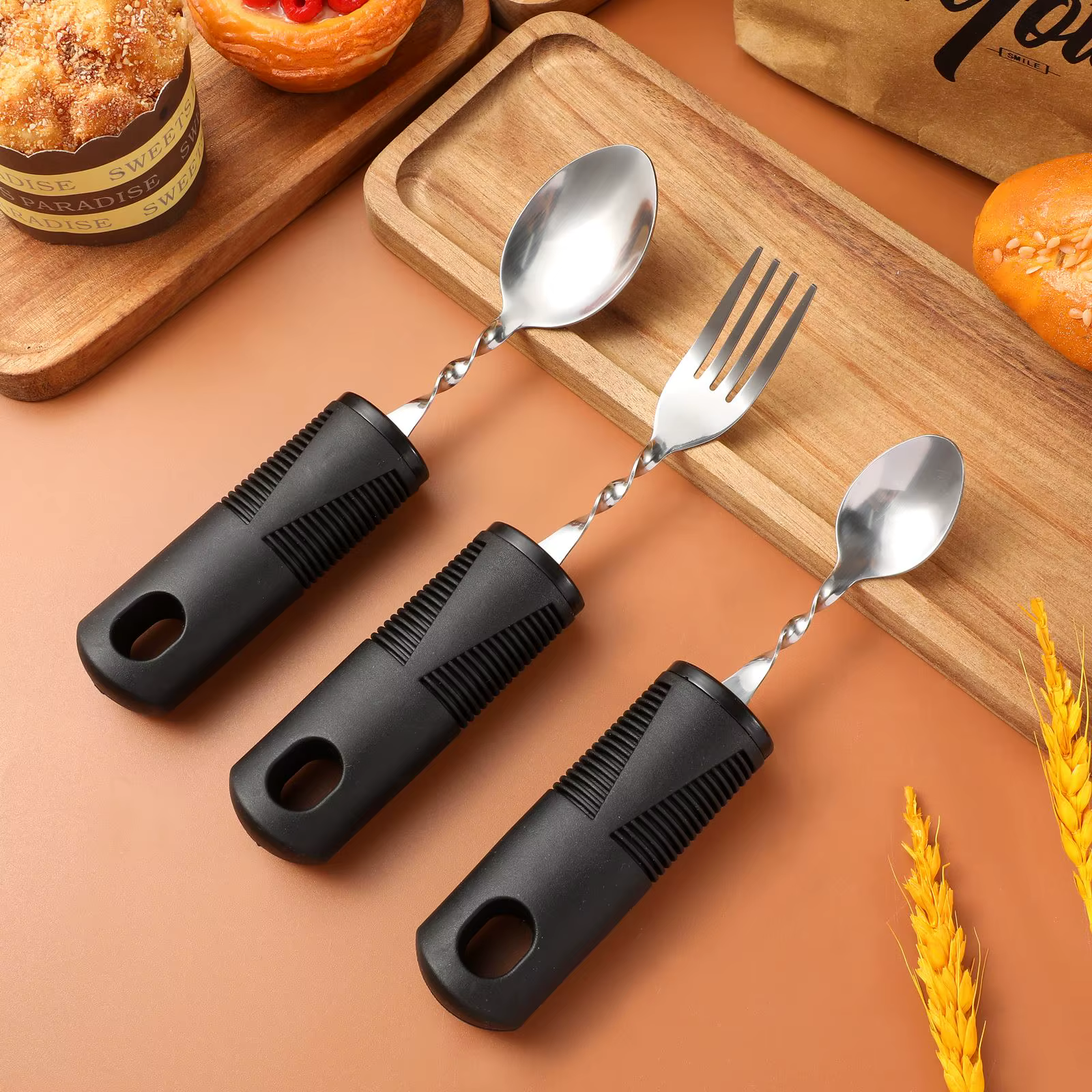 Couverts pliables portables en acier inoxydable pour adultes
