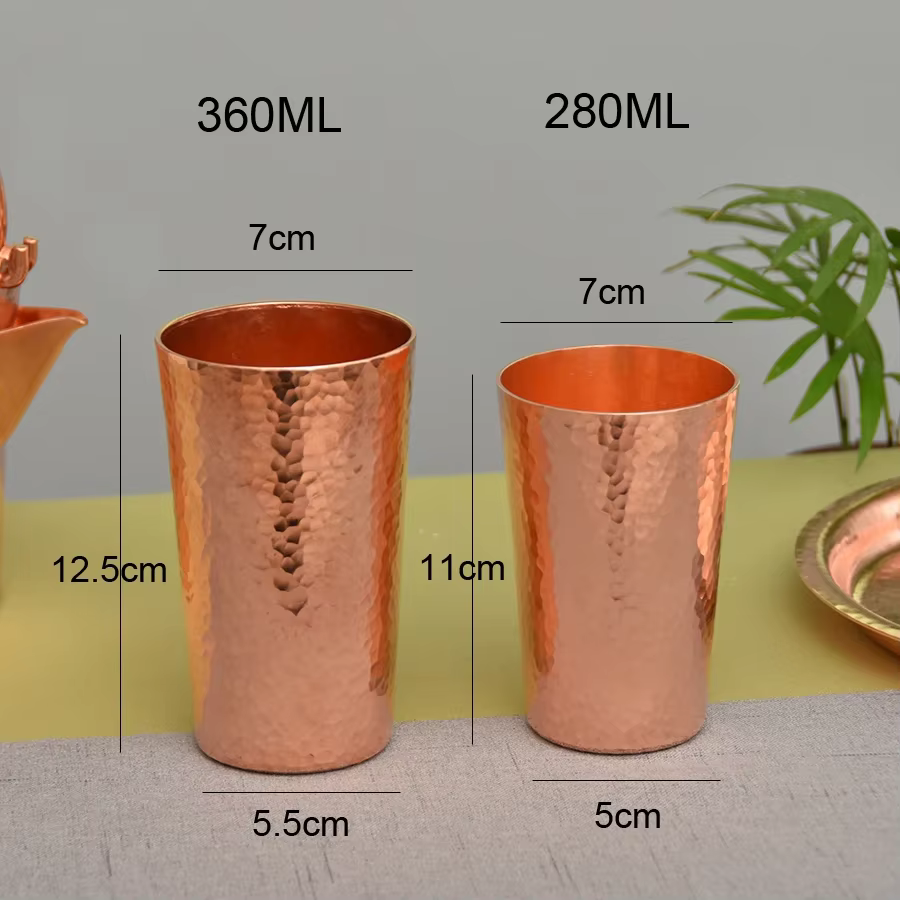 Tasse en cuivre pur pour tasses à café en poudre