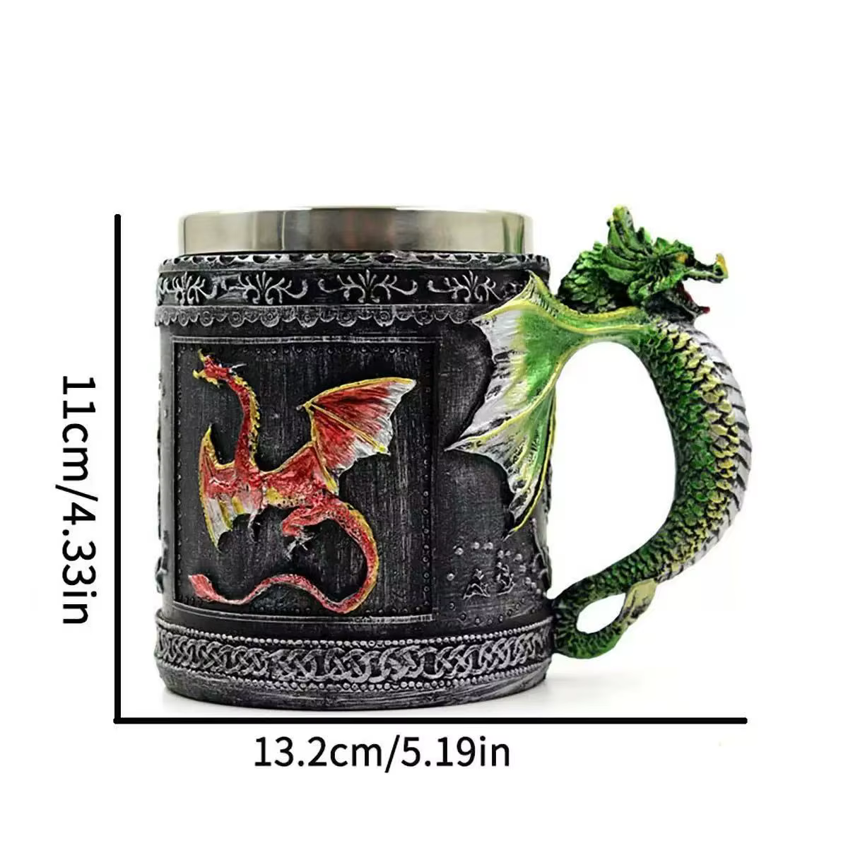 Tasse créative en acier inoxydable Feilong