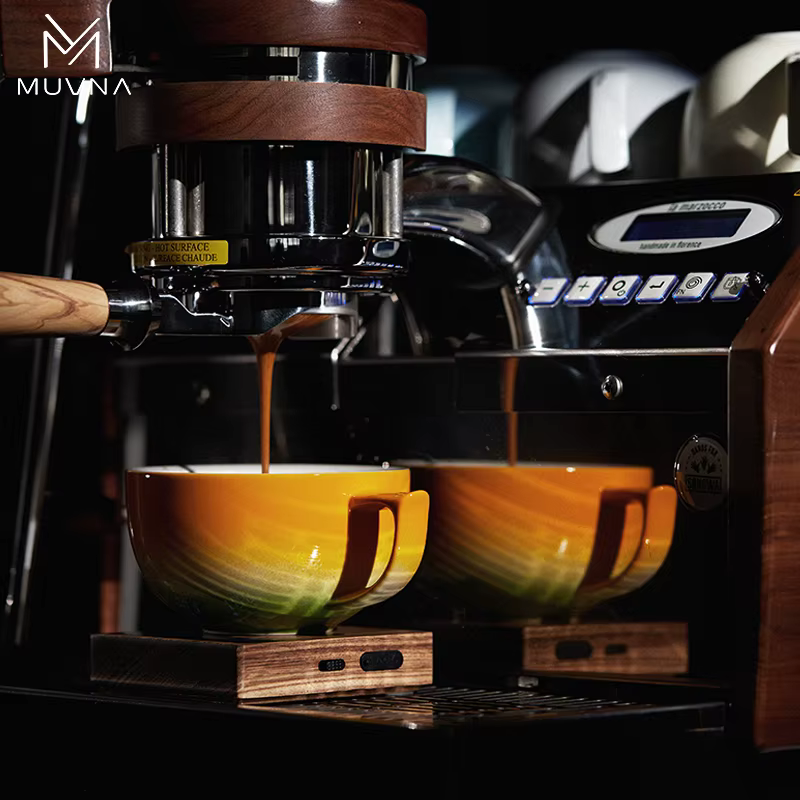 Ensemble de tasses à café en céramique MUVNA 280 ml avec soucoupe