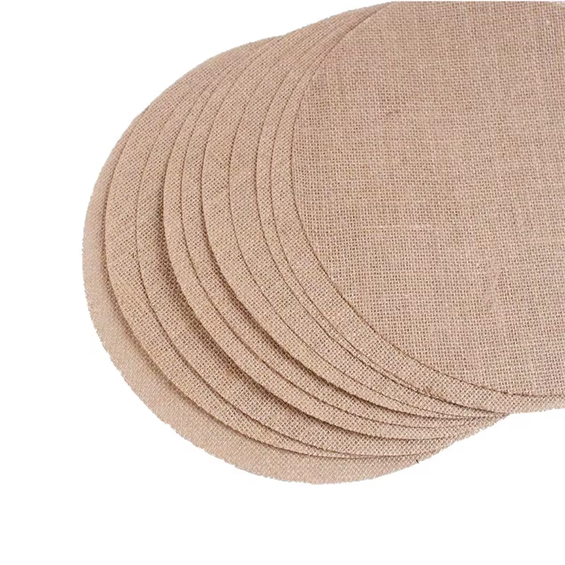 6/50 pièces de sets de table ronds en jute