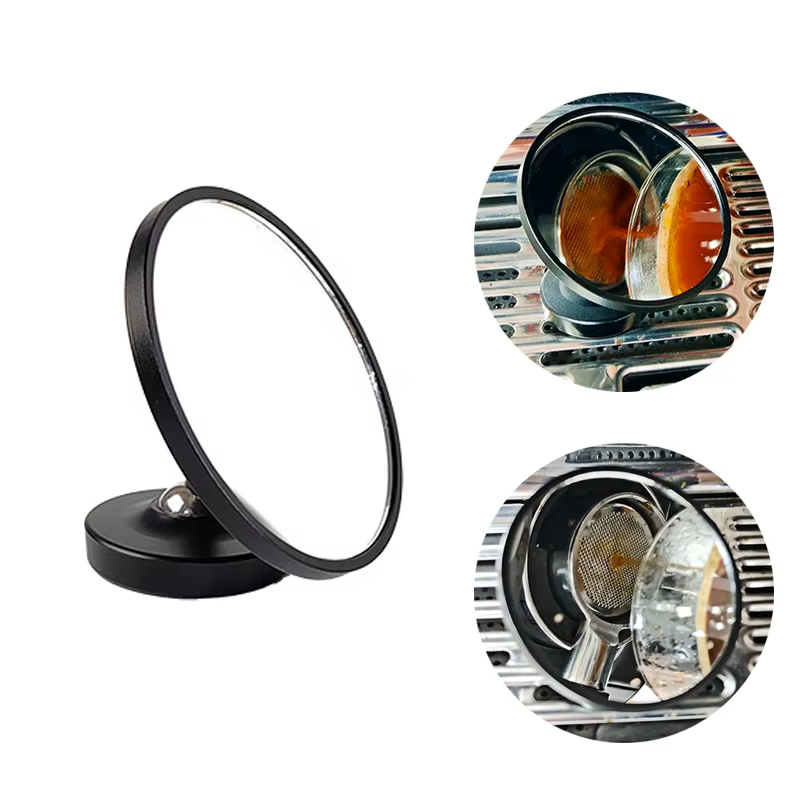 Miroir d'extraction de café à 360° ° Lentille réfléchissante magnétique rotative haute définition pour machine à
