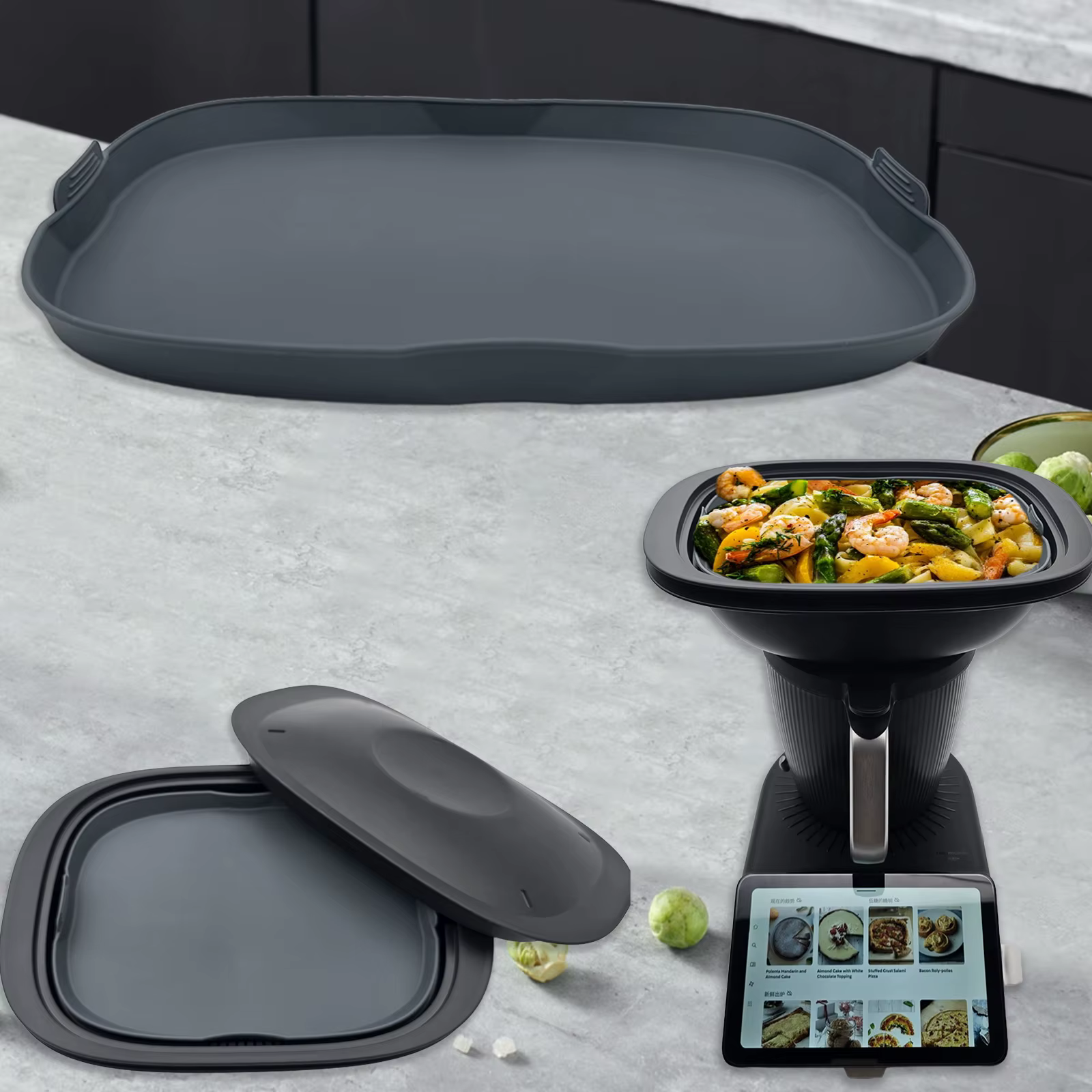 Plat à vapeur et à cuisson en silicone pour Thermomix TM5 TM6 TM31
