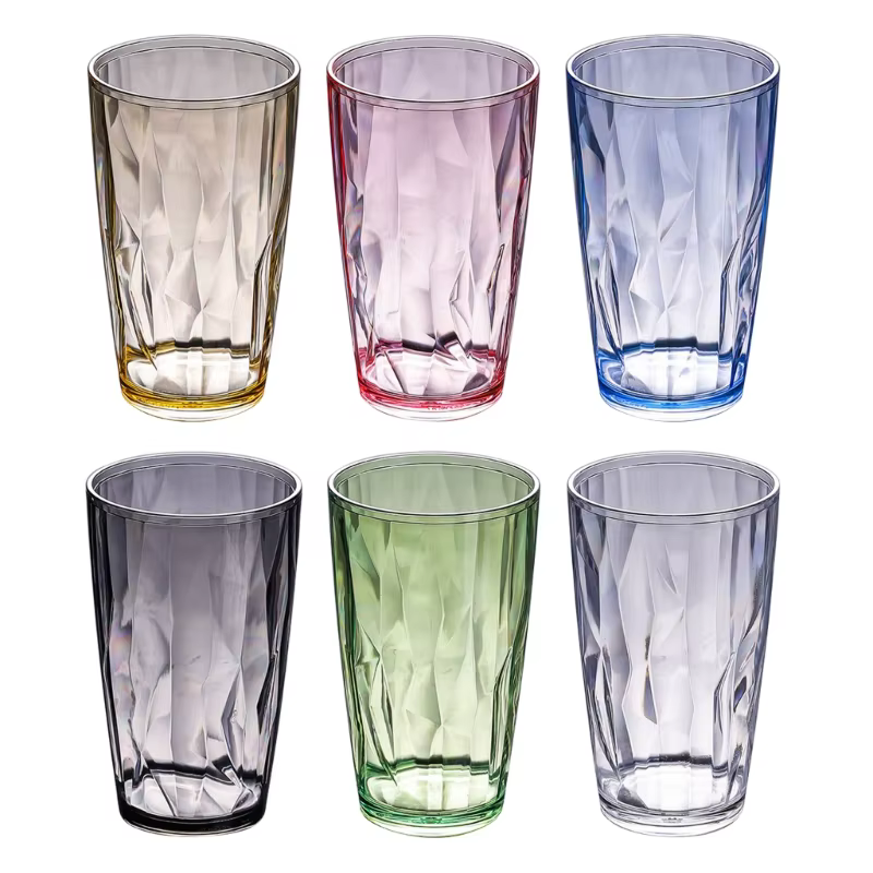 Verres à boire en acrylique incassables