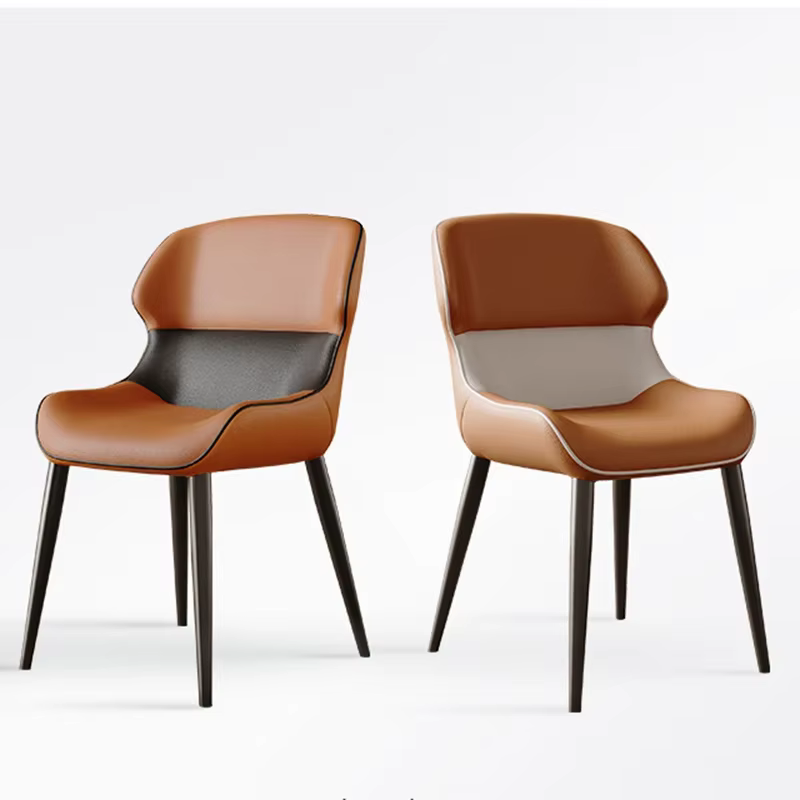 Chaises de salle à manger ergonomiques tendance, chaises de bureau uniques, rustiques, vintage, confortables, chaises de salle à manger ergonomiques, meubles de luxe italiens pour le bureau