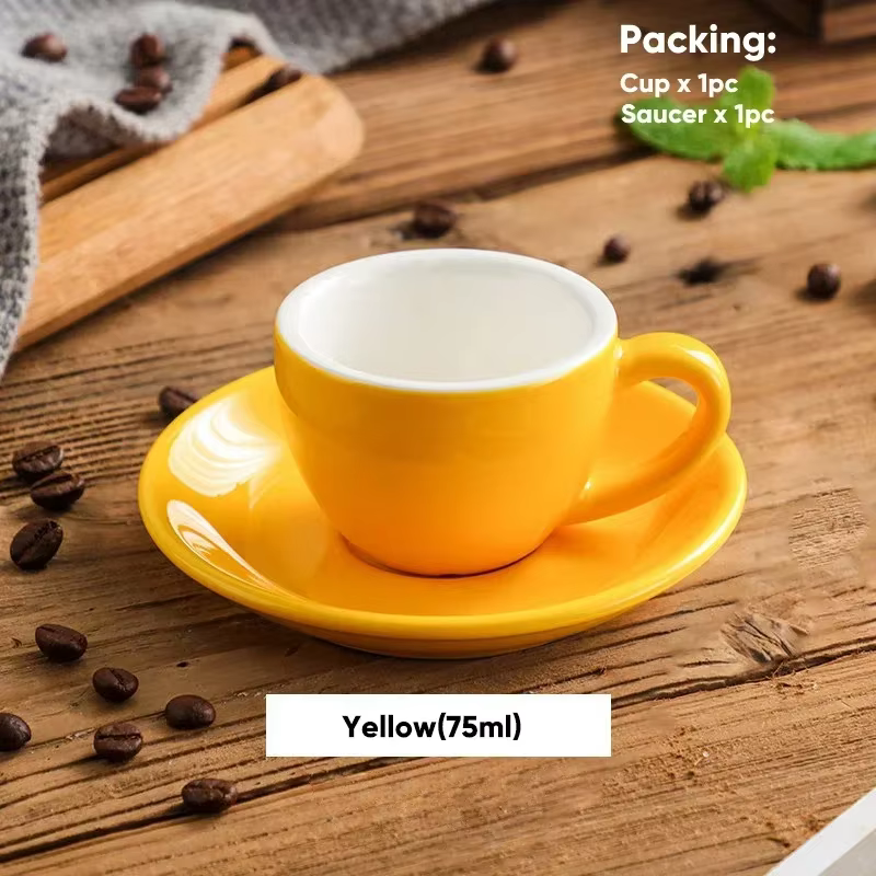 Tasse à café en céramique colorée 75ml
