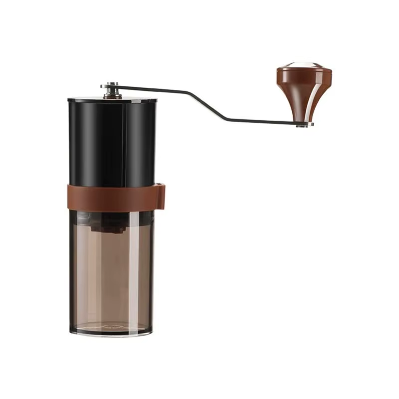 Moulin à café manuel portable à manivelle réglable + cuillère