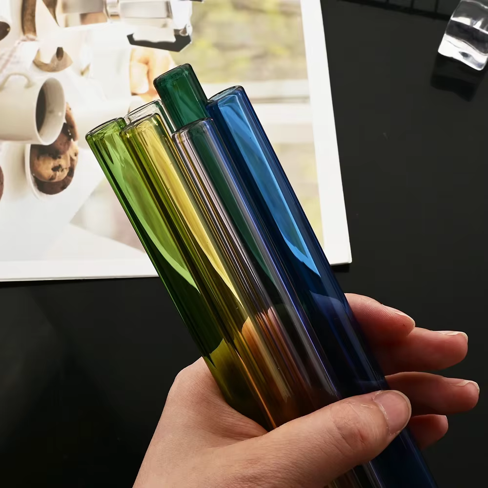 Pailles en verre à haute teneur en borosilicate