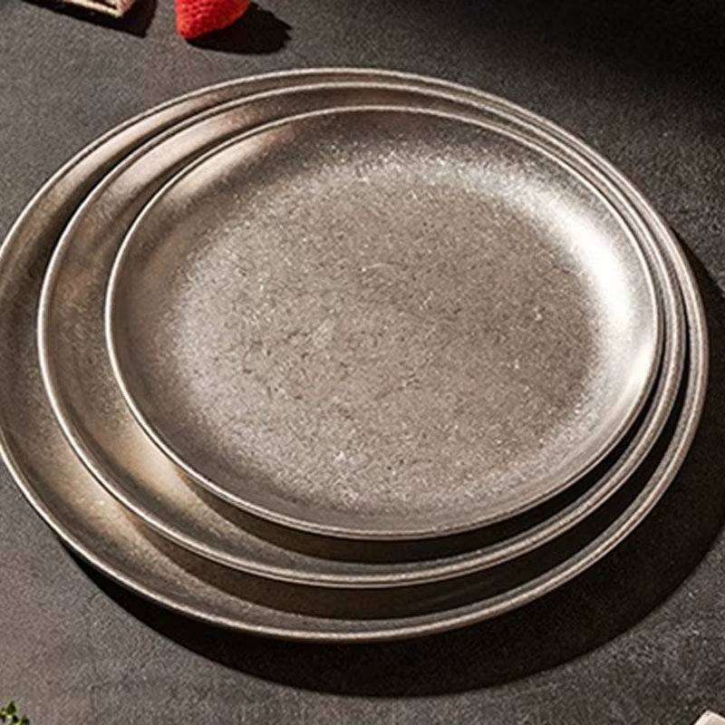 Assiettes en acier inoxydable 304