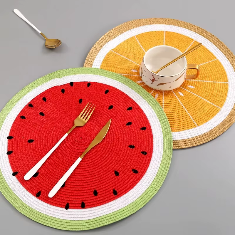 Sous-verres pour boissons pastèque et citron