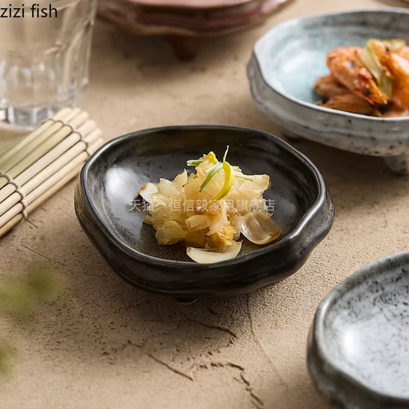 Assiette à Sushi en Céramique Vintage