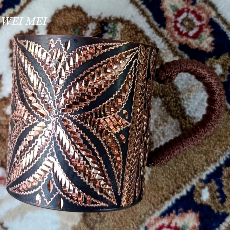 Tasse à café en cuivre pur Vintage aléatoire