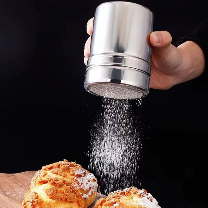 Shaker à chocolat en acier inoxydable