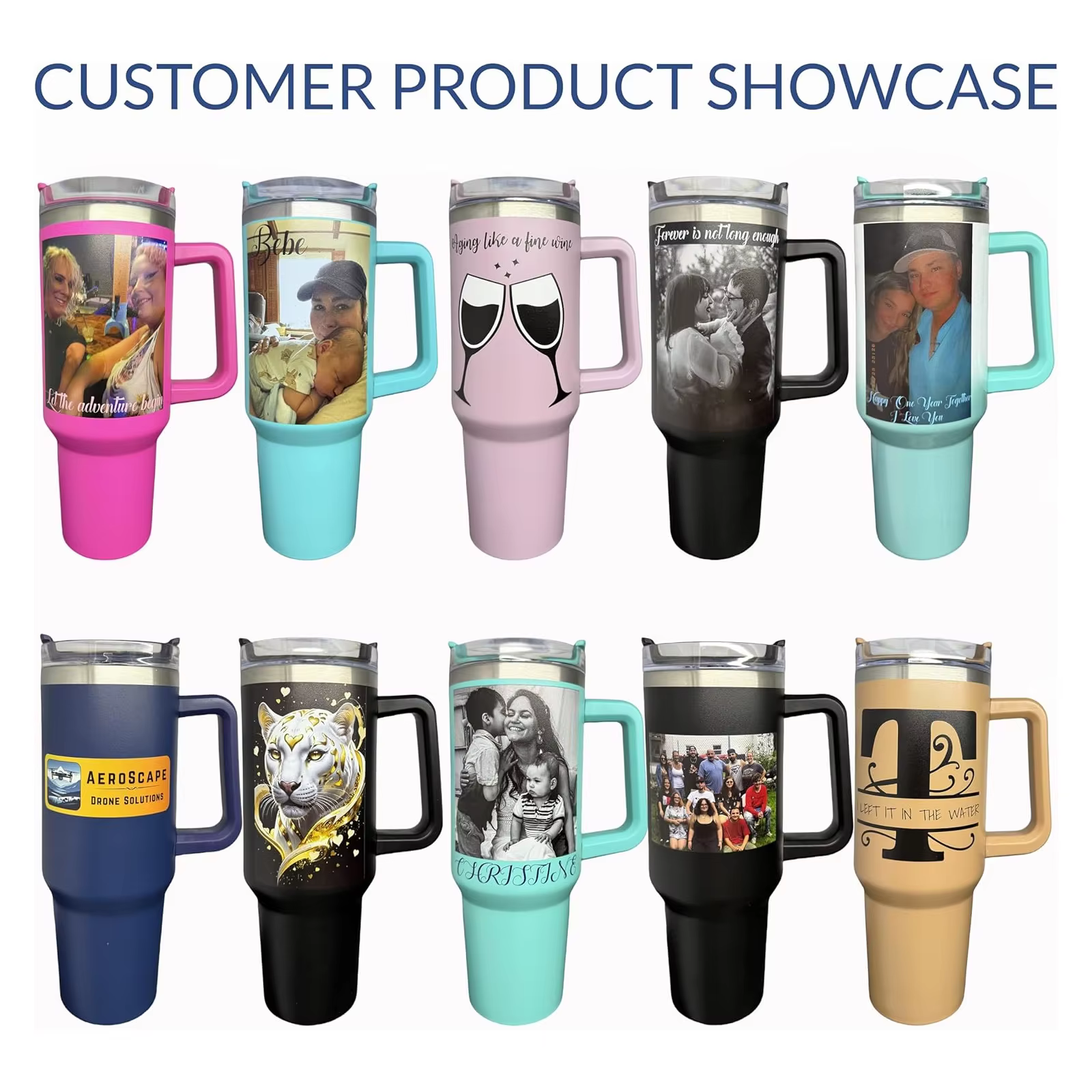 Tasse thermos personnalisée de 40oz
