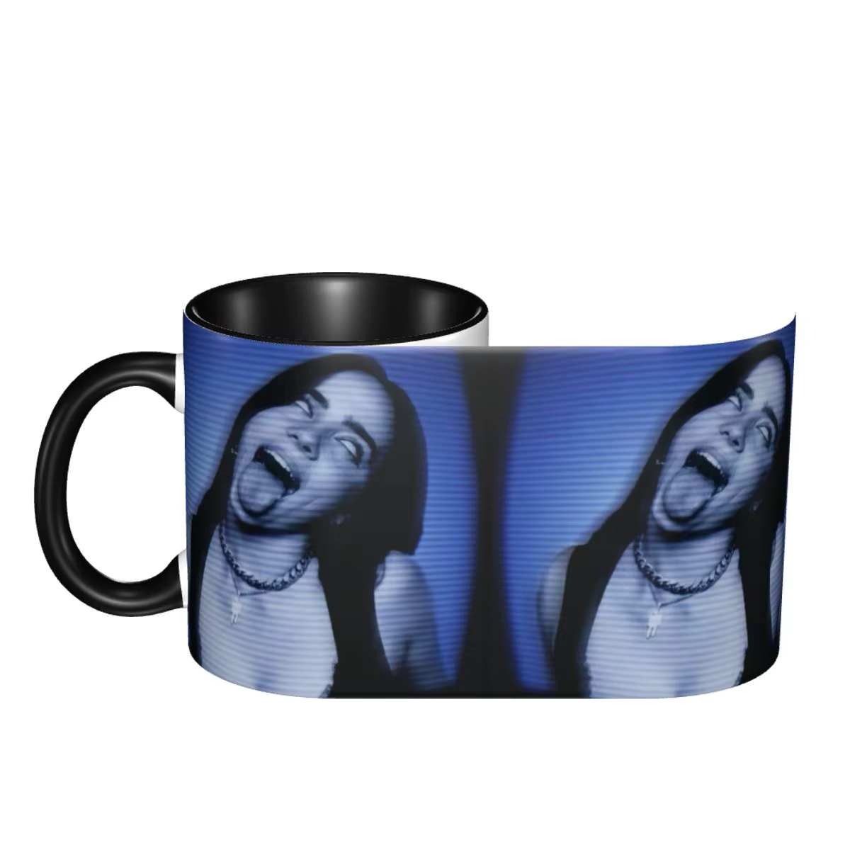 Singer Music Billies Eilishs tasse à café bricolage personnalisé en céramique lait thé