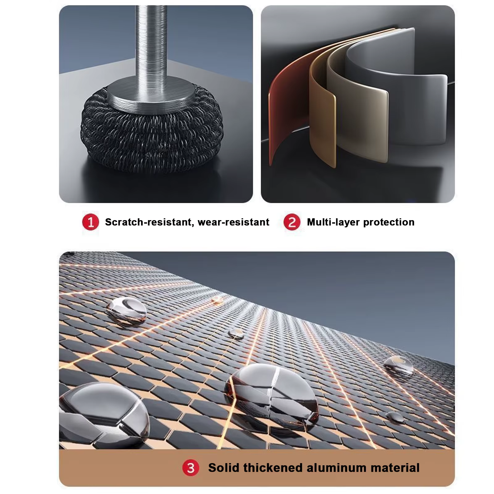 Égouttoir à vaisselle pliable robuste et enroulable - Égouttoir à vaisselle pliable robuste et enroulable, gain de place, hauteur réglable, résistant à la chaleur et support de rangement amovible pour
