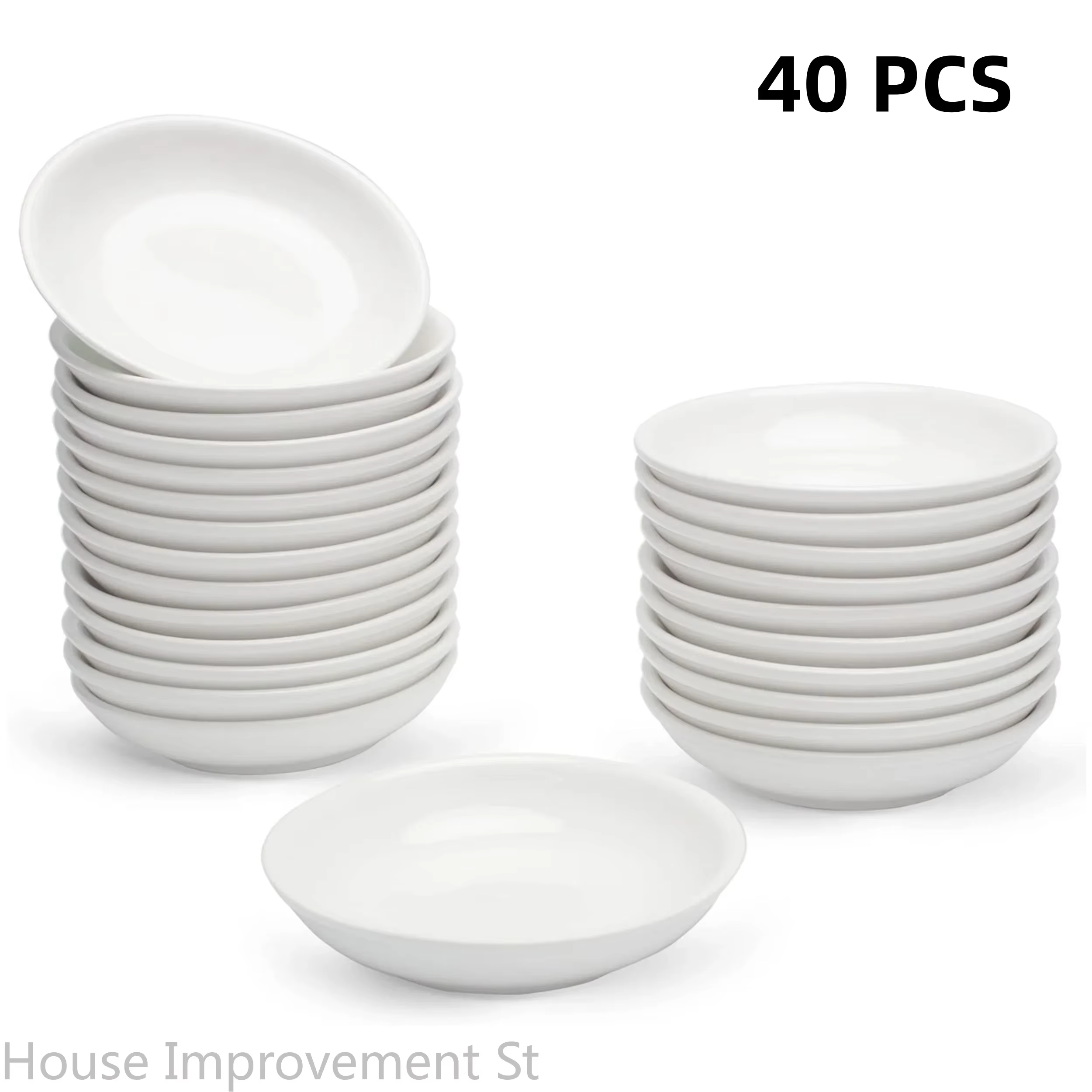 Paquet de 40 bols à Sauce asiatique pour Ketchup BBQ Condiments apéritif