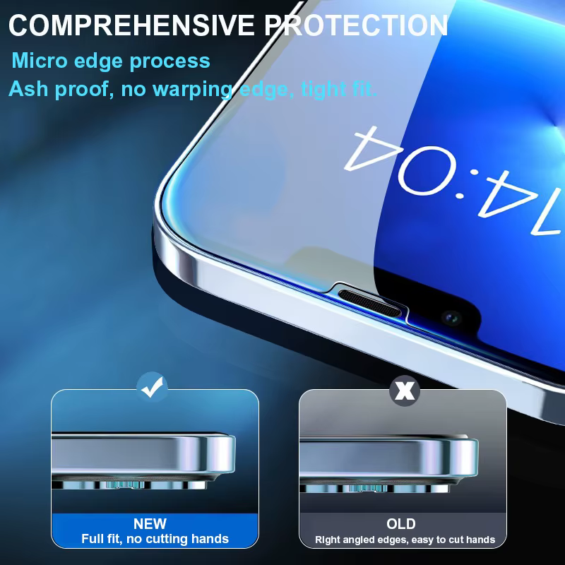 5 pièces verre trempé pour iPhone 17 16 15 14 13 12 Pro Max protecteur d'écran pour iPhone 12 13 Mini 14 Plus 14 Pro verre