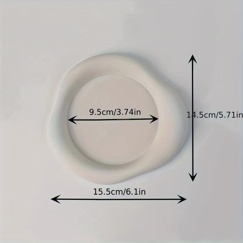 Sous-verre Cloudy Cup - Isolant en silicone souple pour tasses à café - Lavable à la main