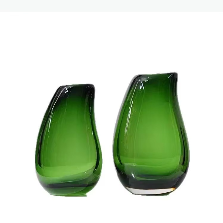 Vase en verre transparent à double couche, pots de fleurs hydroponiques, décoration de bureau, arrangement floral, vase floral, décoration esthétique de la pièce