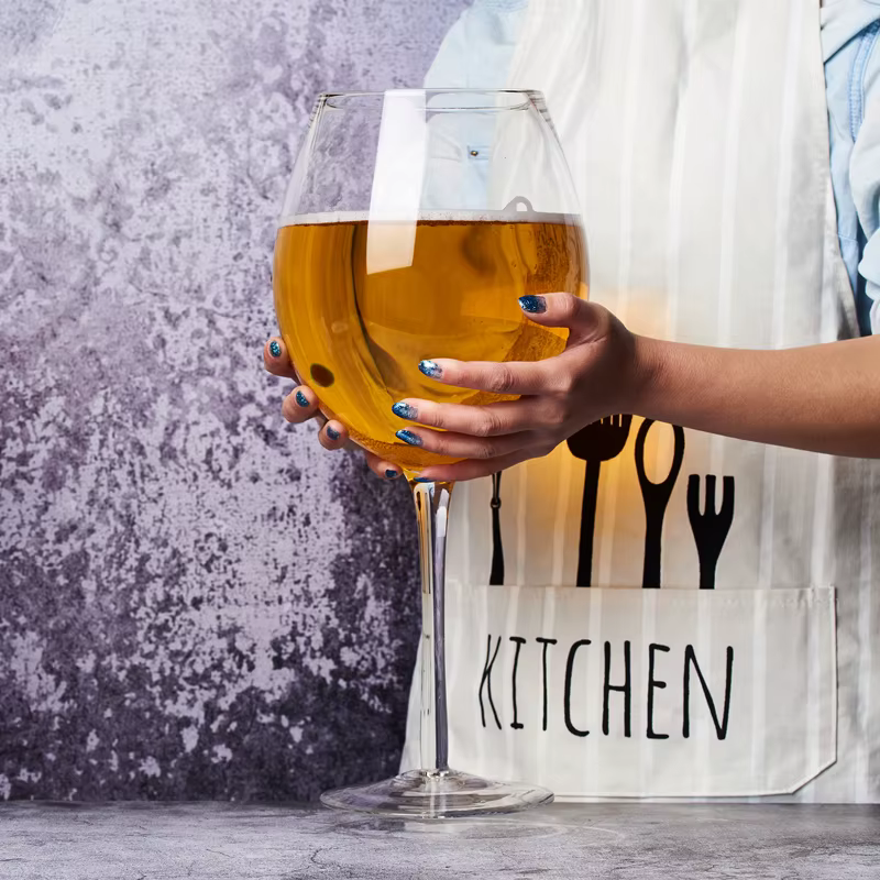 Verre à vin et chope à bière extra large