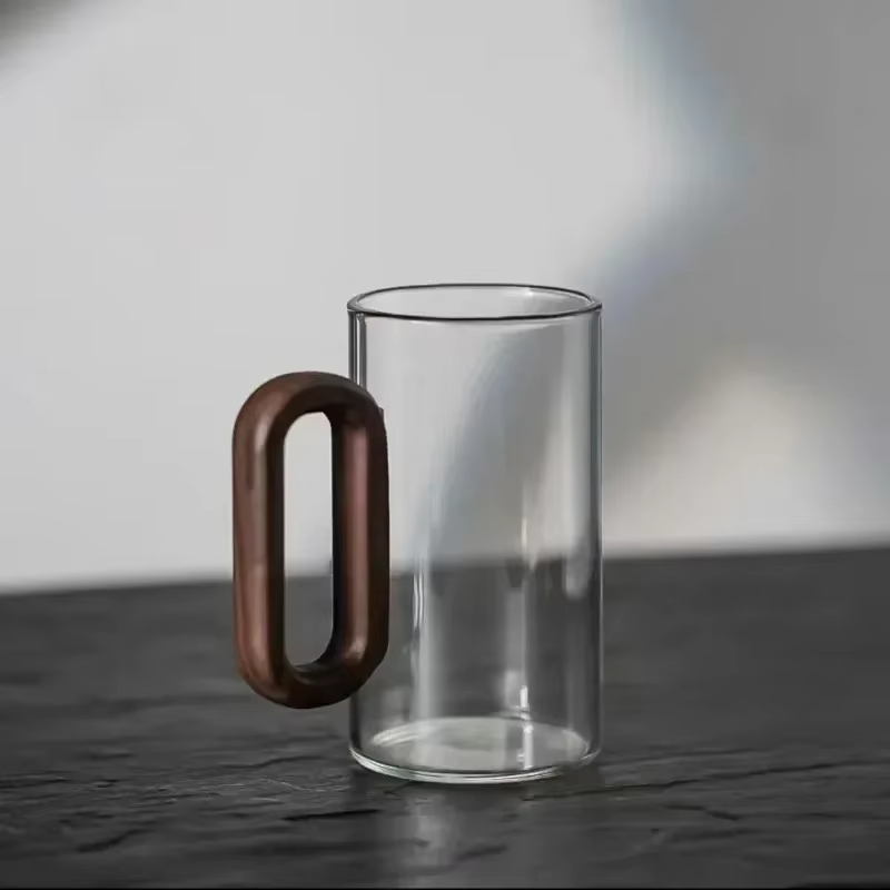 Tasse monocouche en bois de verre