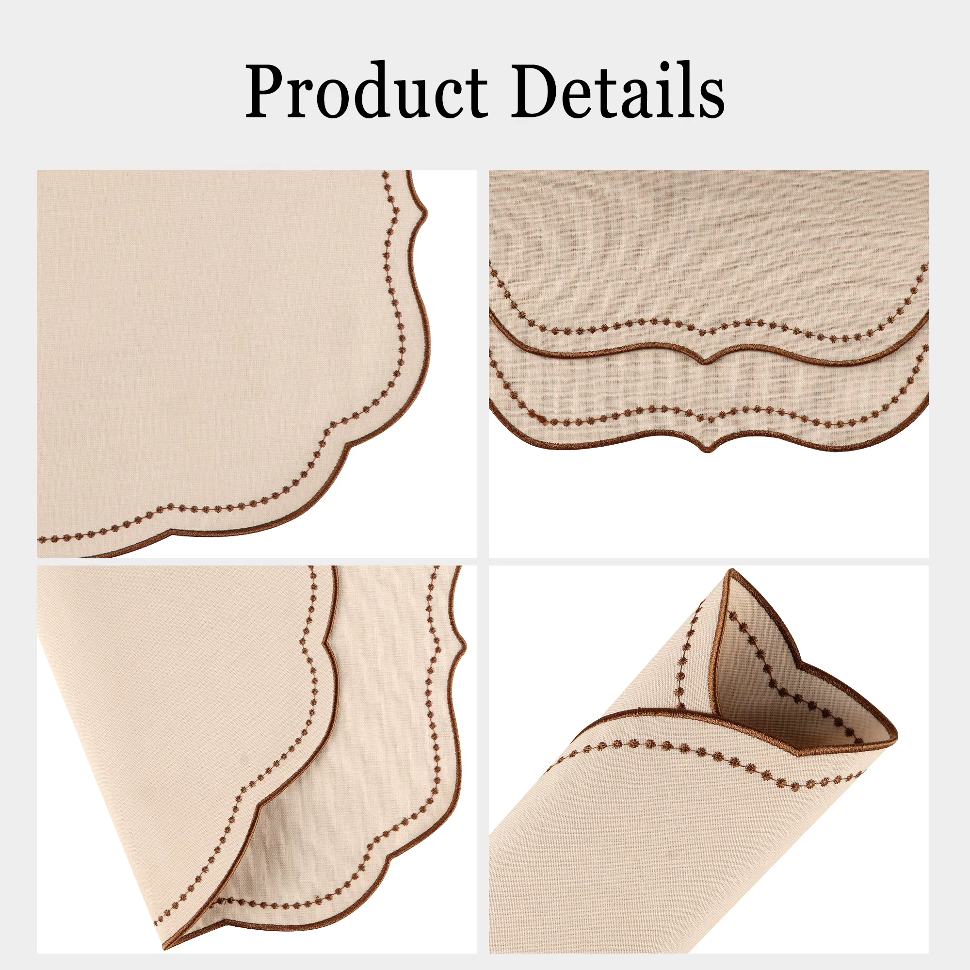 Ensemble de 4 sets de table en gingham