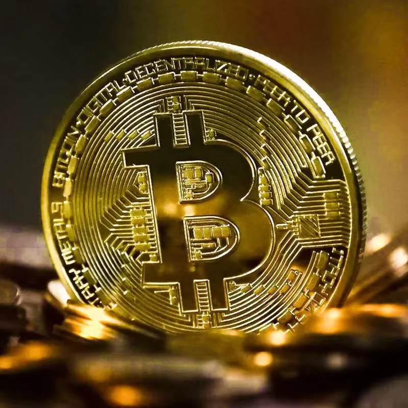 Pièce de monnaie Bitcoin plaquée or, Collection d'art à collectionner, cadeau commémoratif physique, Casascius Bit BTC, Imitation Antique en métal