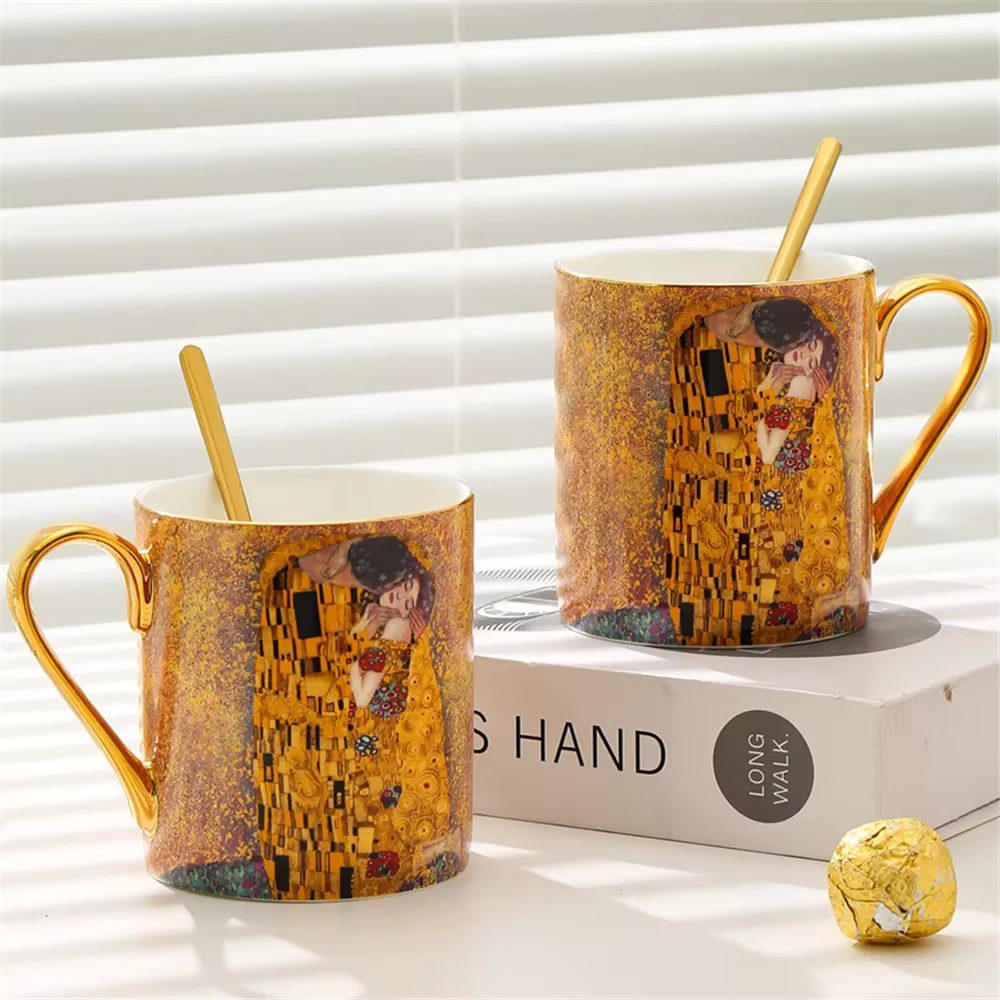 Klimt Kiss tasses à café os chine