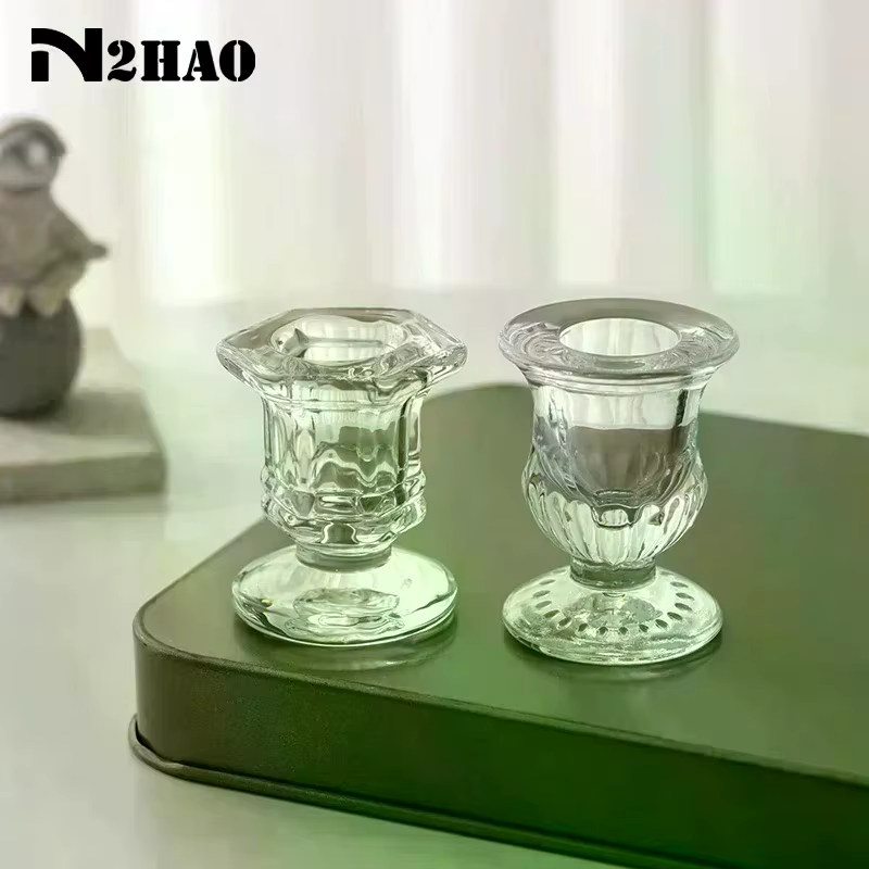 Porte-bougie en verre, nouveauté