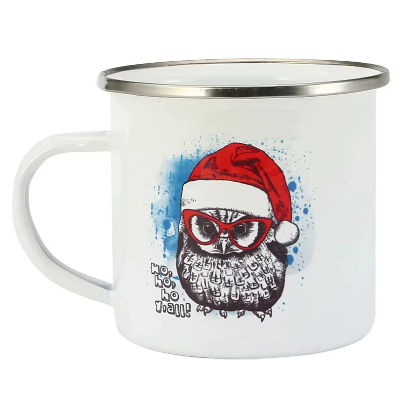 Tasse à café en émail personnalisée