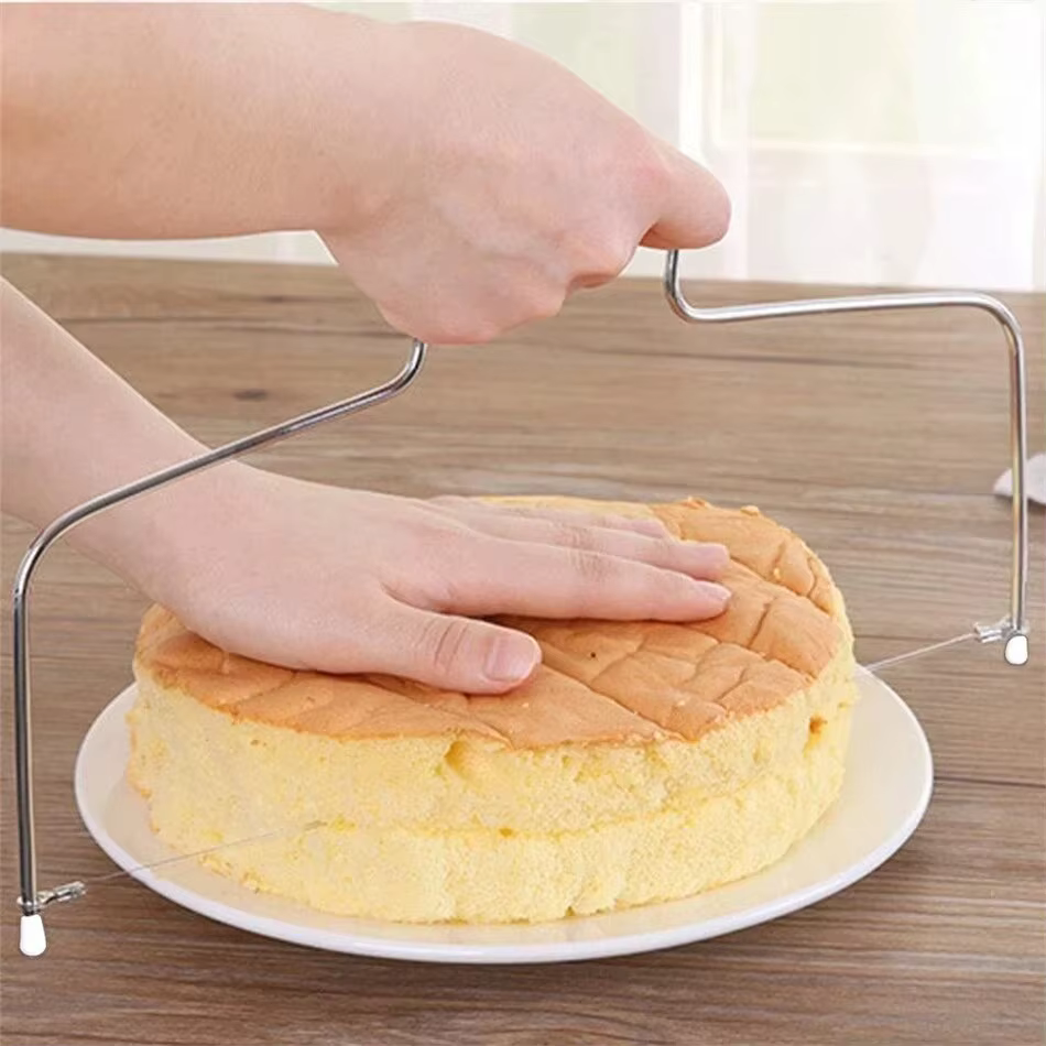 Trancheuse à gâteau en acier inoxydable réglable