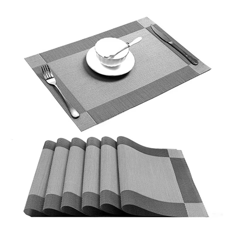 Napperons lavables en PVC pour tapis de Table à manger