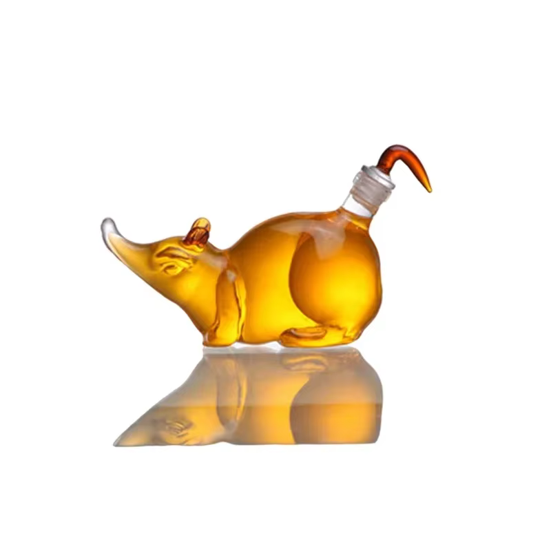 Bouteille de vin en forme d'animal