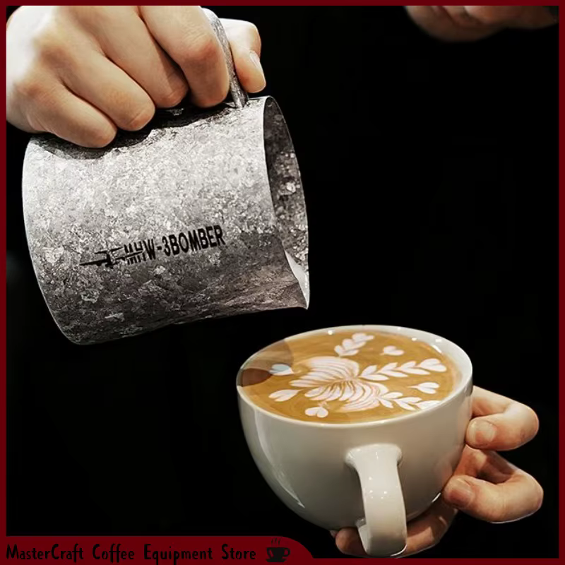 MHW‑3BOMBER Pichet à lait en titane pur pour latte art