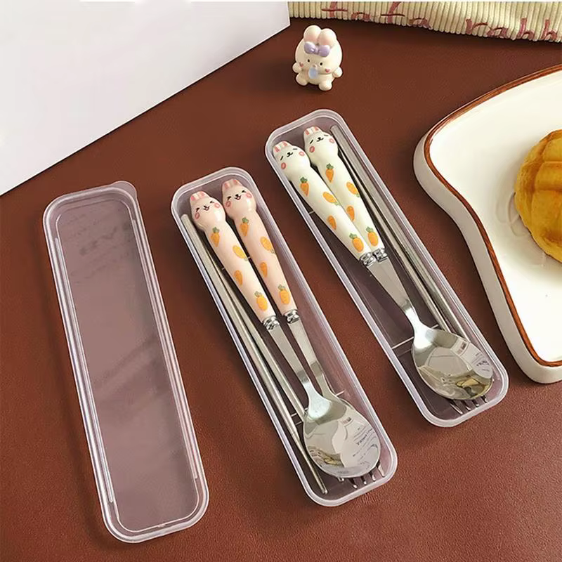 Ensemble de Couverts Mignons en Acier Inoxydable