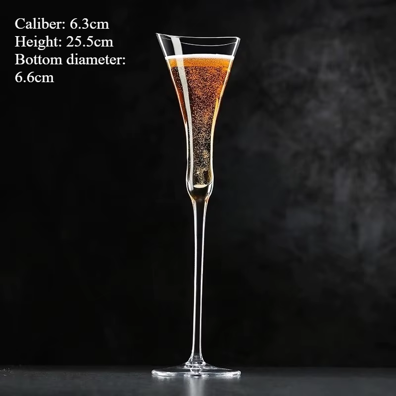 1/2 verres à champagne en cristal