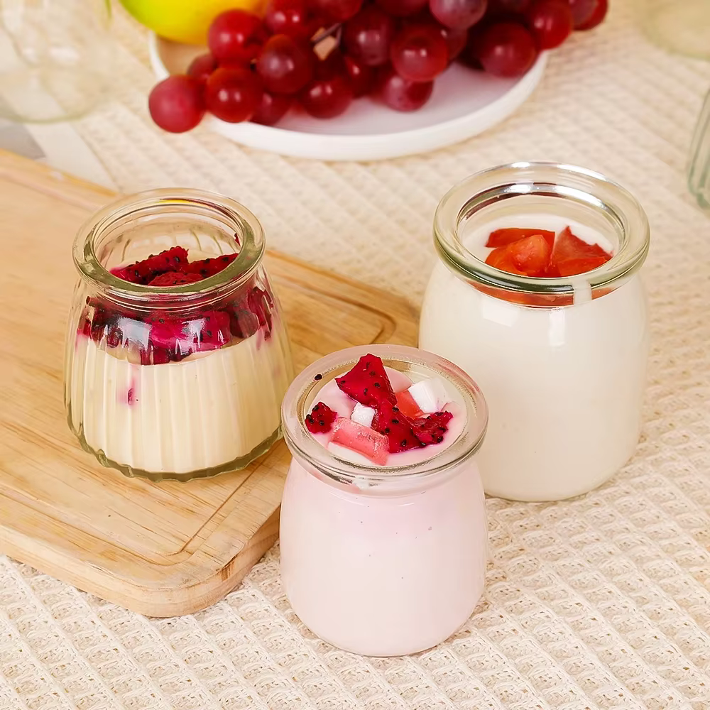 Mini pots à Pudding, bouteilles en verre de souhait mignonnes