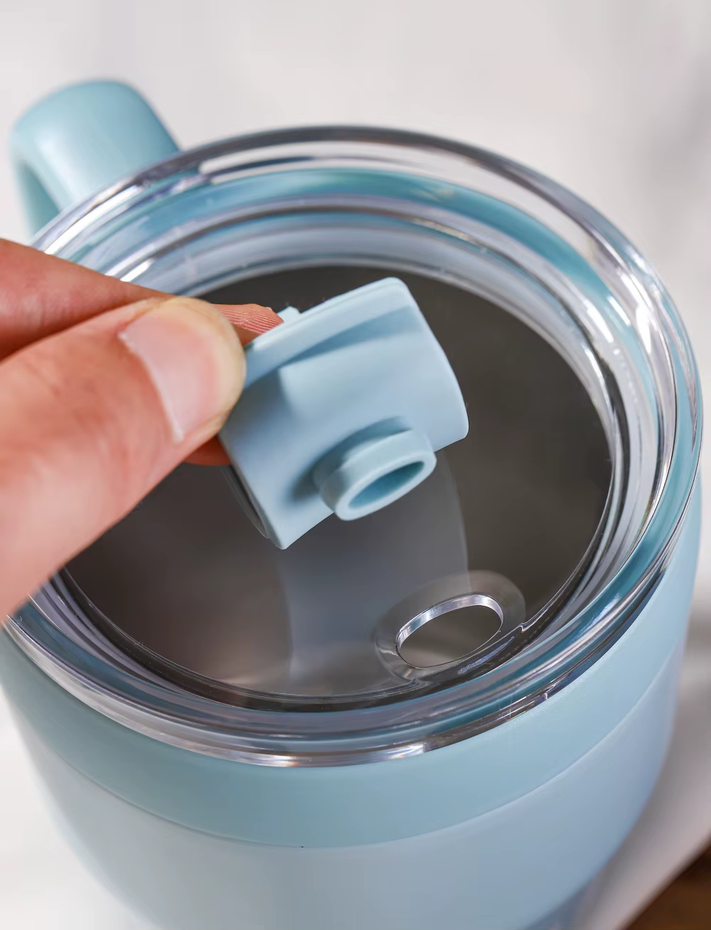 Tasse à café avec paille en acier inoxydable