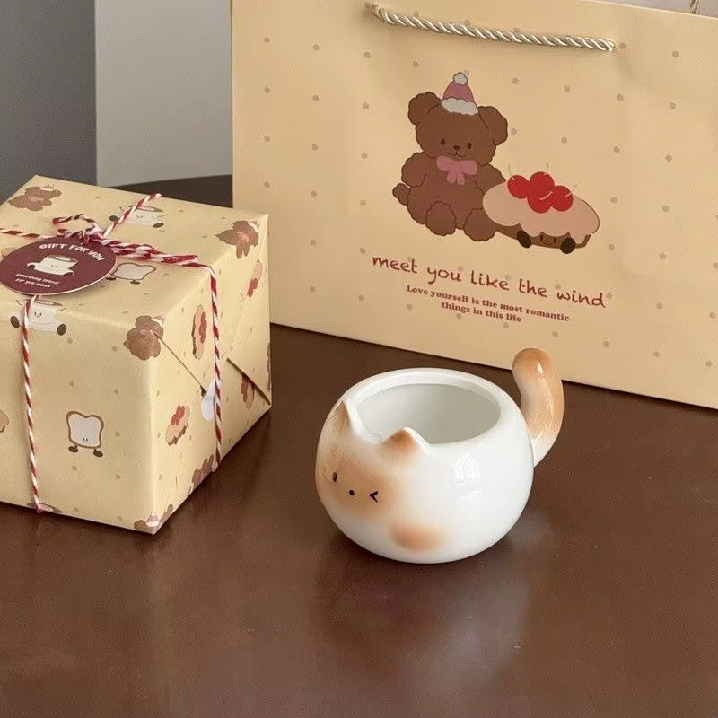 Mug en céramique chat siamois mignon