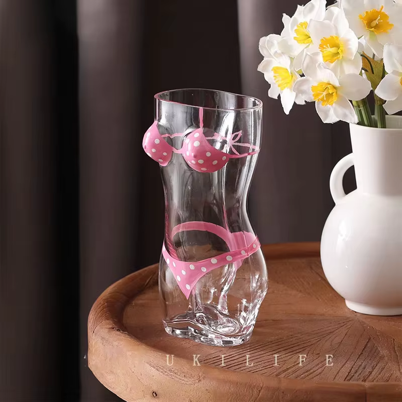 Verre à vin en cristal peint de Bikini de grande capacité de 500ml