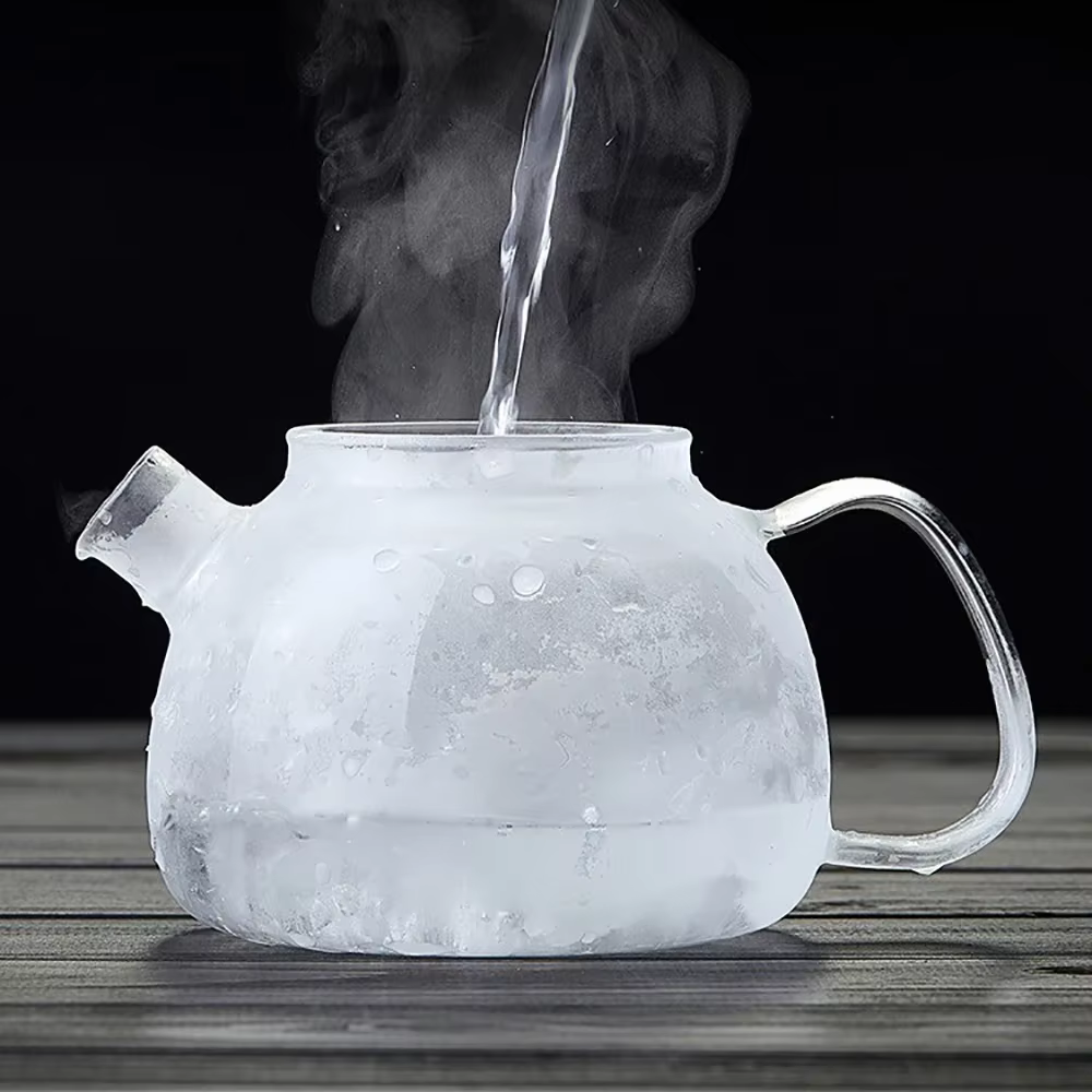 Théière en verre 800/1500ml avec infuseur en acier inoxydable